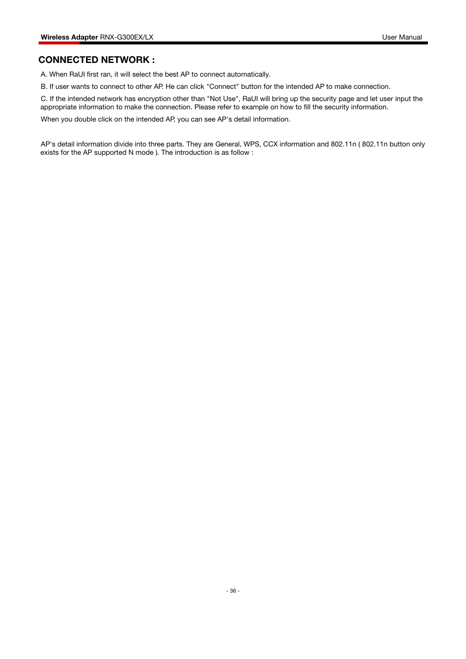 Connected network | Rosewill RNX-G300EXLX User Manual | Page 37 / 111
