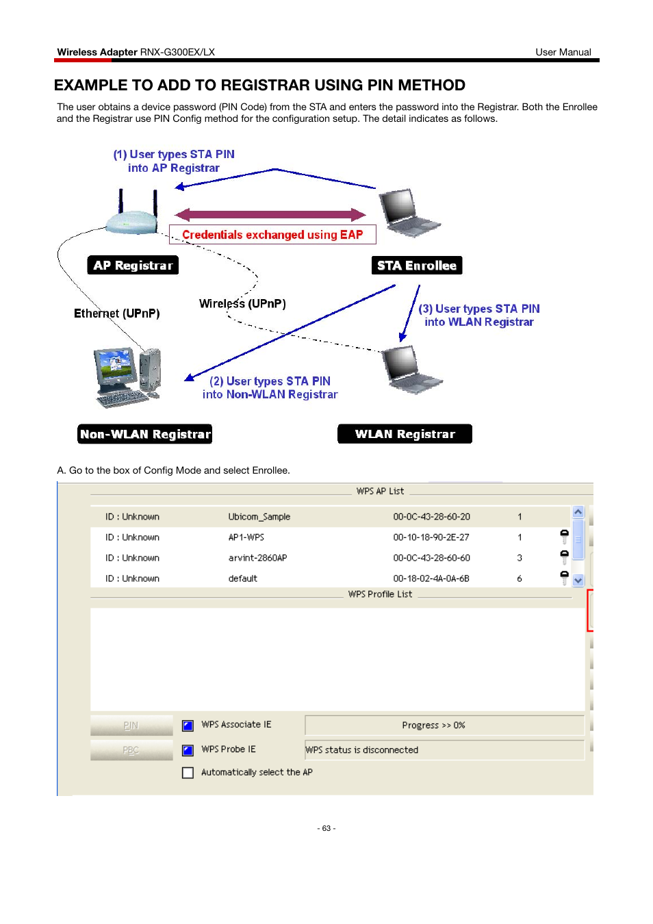 Example to add to registrar using pin method | Rosewill RNX-G300EXLX User Manual | Page 64 / 111