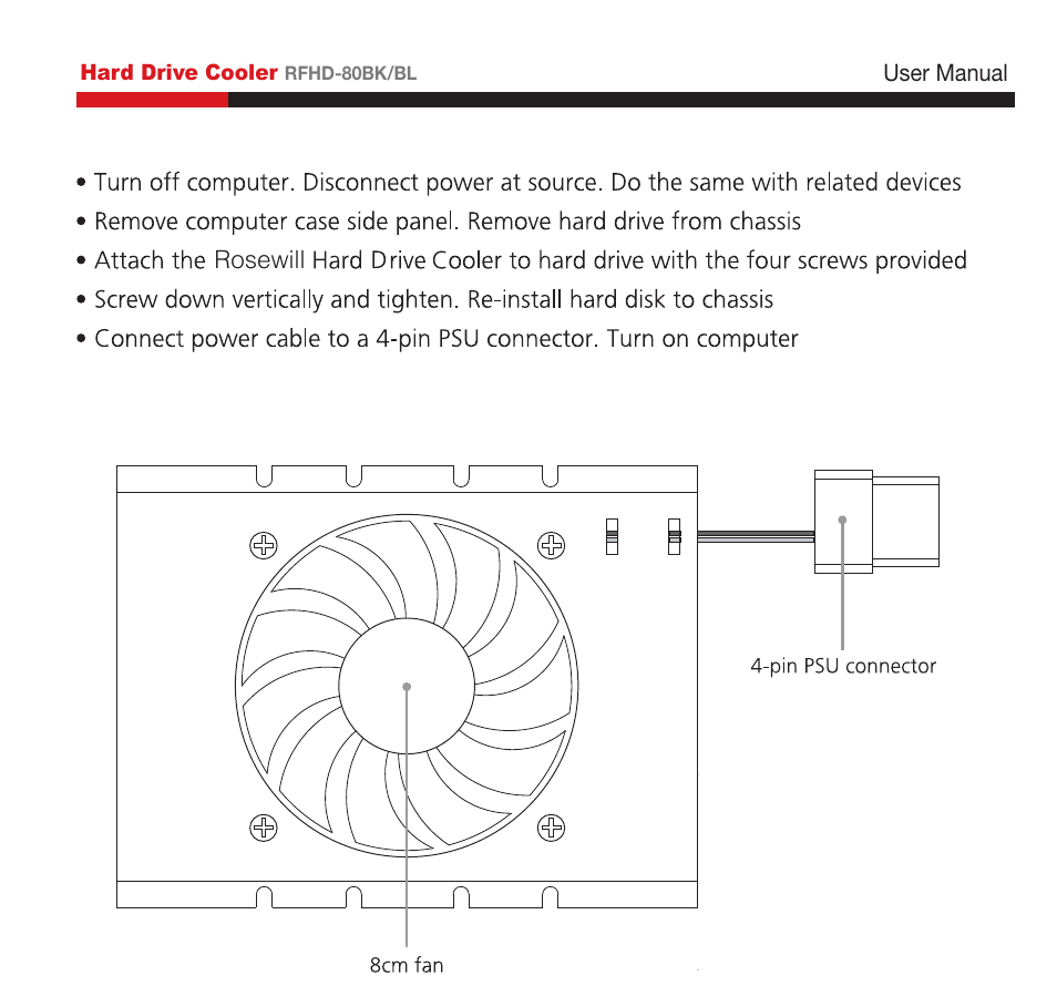 Manual-rfhd80bl-web-new02.pdf, 黑白雙面列印, User manual | Rosewill RFHD-80BL User Manual | Page 2 / 3