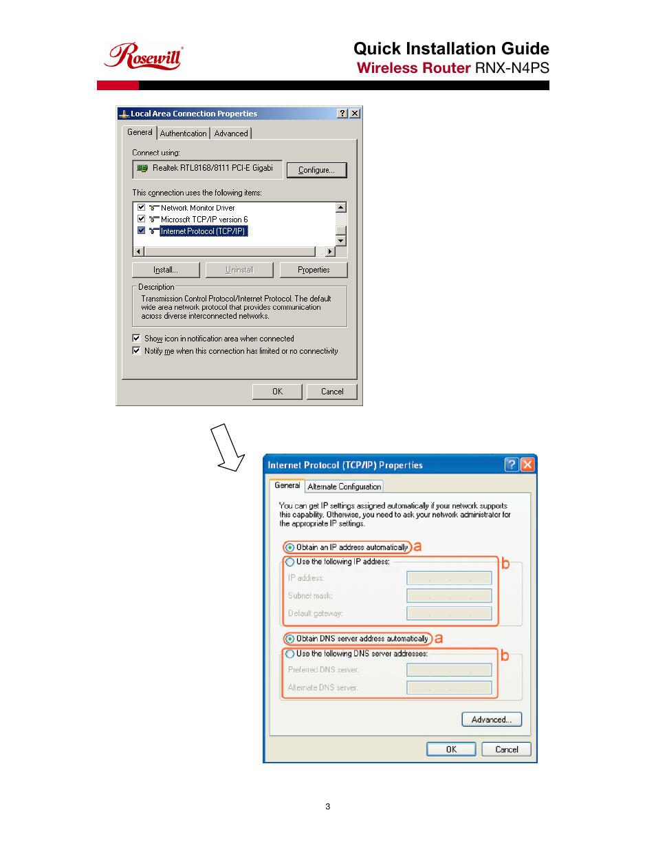 Quick installation guide | Rosewill RNX-N4PS User Manual | Page 4 / 6