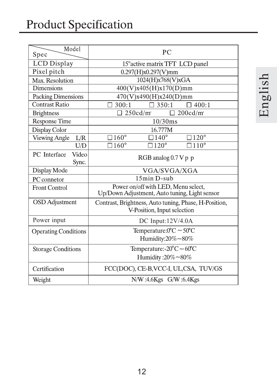 English | Rosewill R500N User Manual | Page 13 / 15