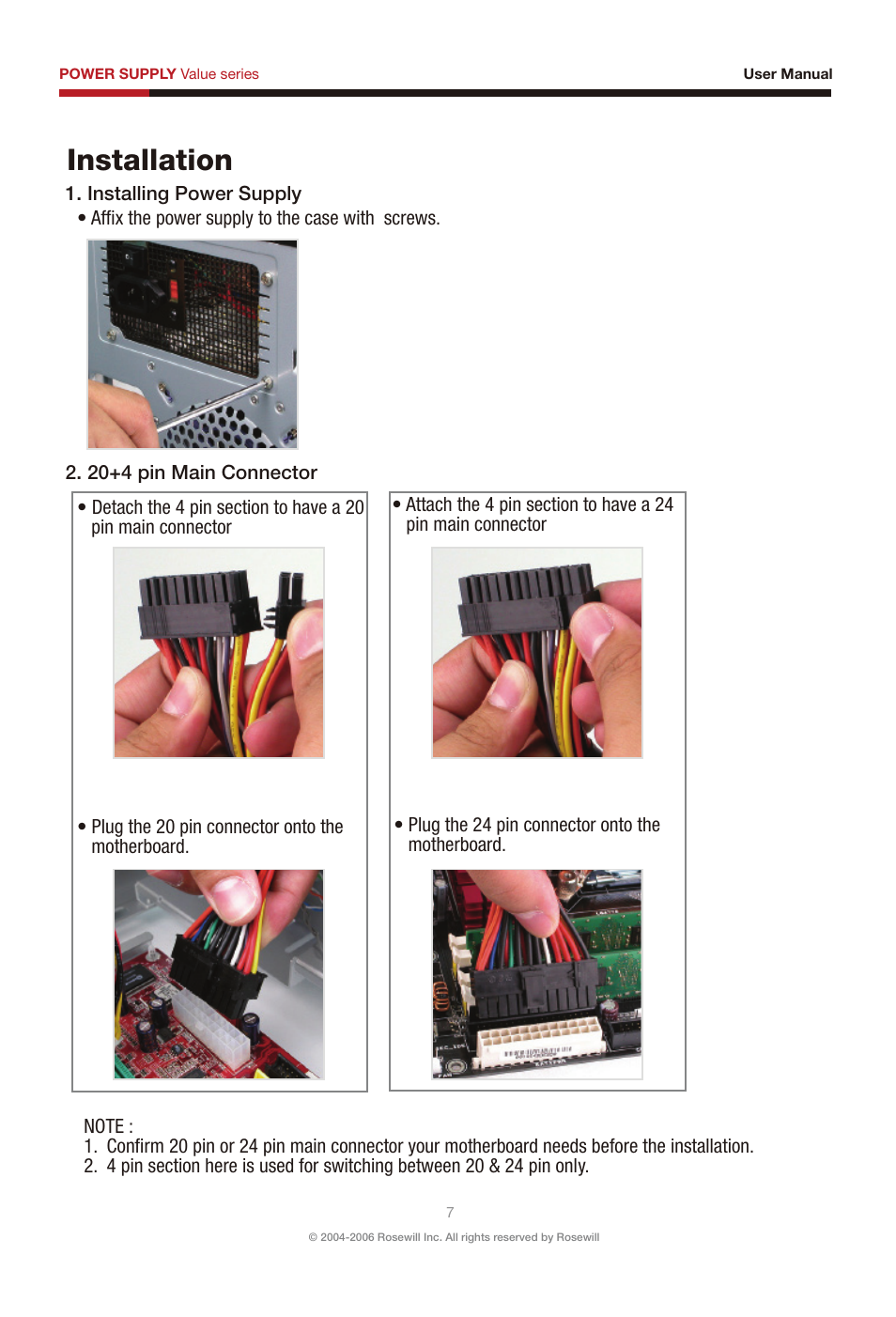 Installation | Rosewill RV380-2-FRB-S User Manual | Page 8 / 14