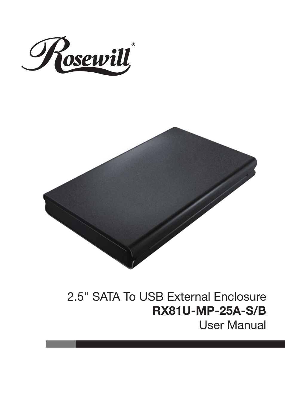 Rosewill RX81U-MP-25A-S/B User Manual | 4 pages
