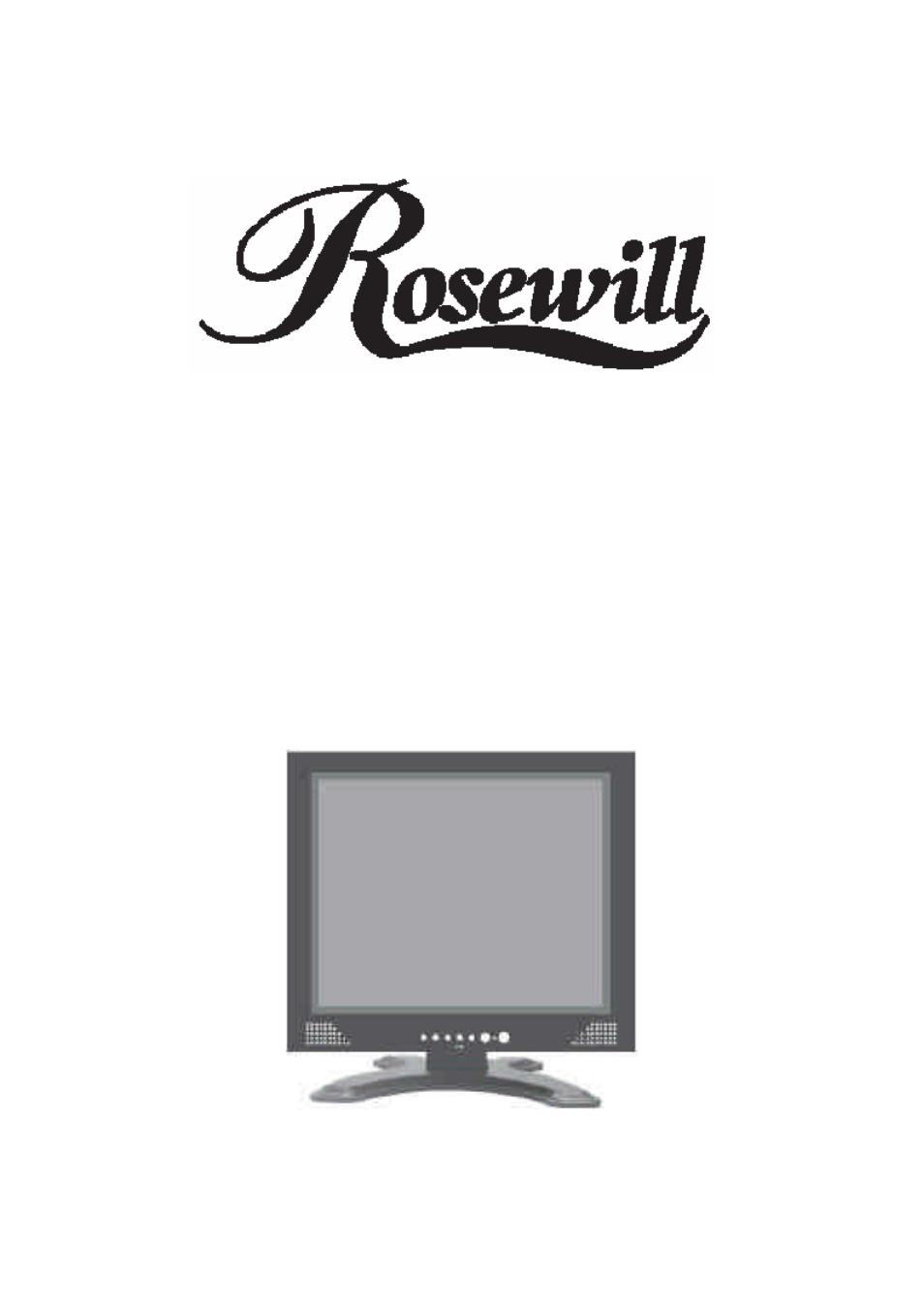 Rosewill TFT-LCD Color Monitor R800N User Manual | 14 pages
