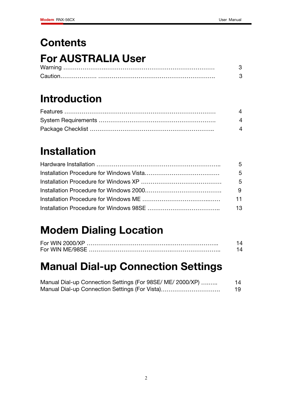 Rosewill RNX-56CX User Manual | Page 2 / 24