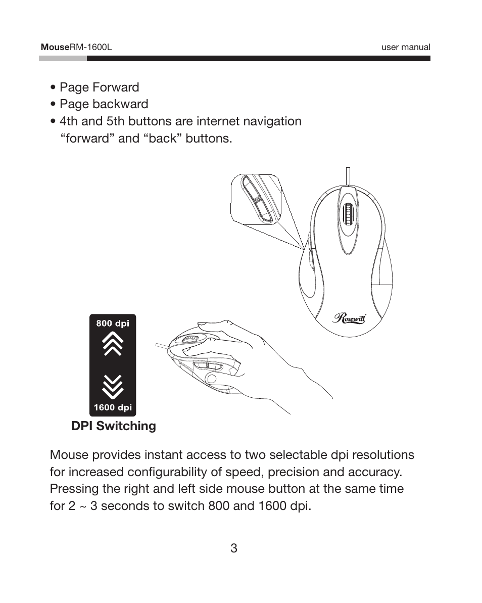 Rosewill RM-1600L User Manual | Page 4 / 8