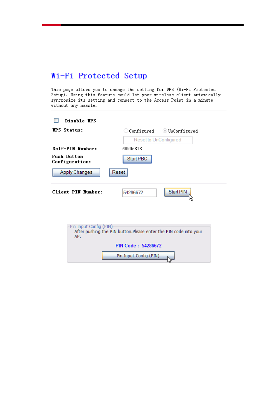 1 method 1 pin input config (pin) | Rosewill RNX-N180UB User Manual | Page 23 / 32