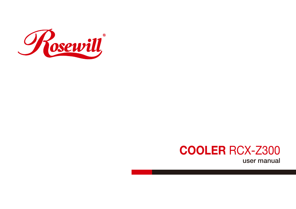 Rosewill Cooler RCX-Z300 User Manual | 2 pages