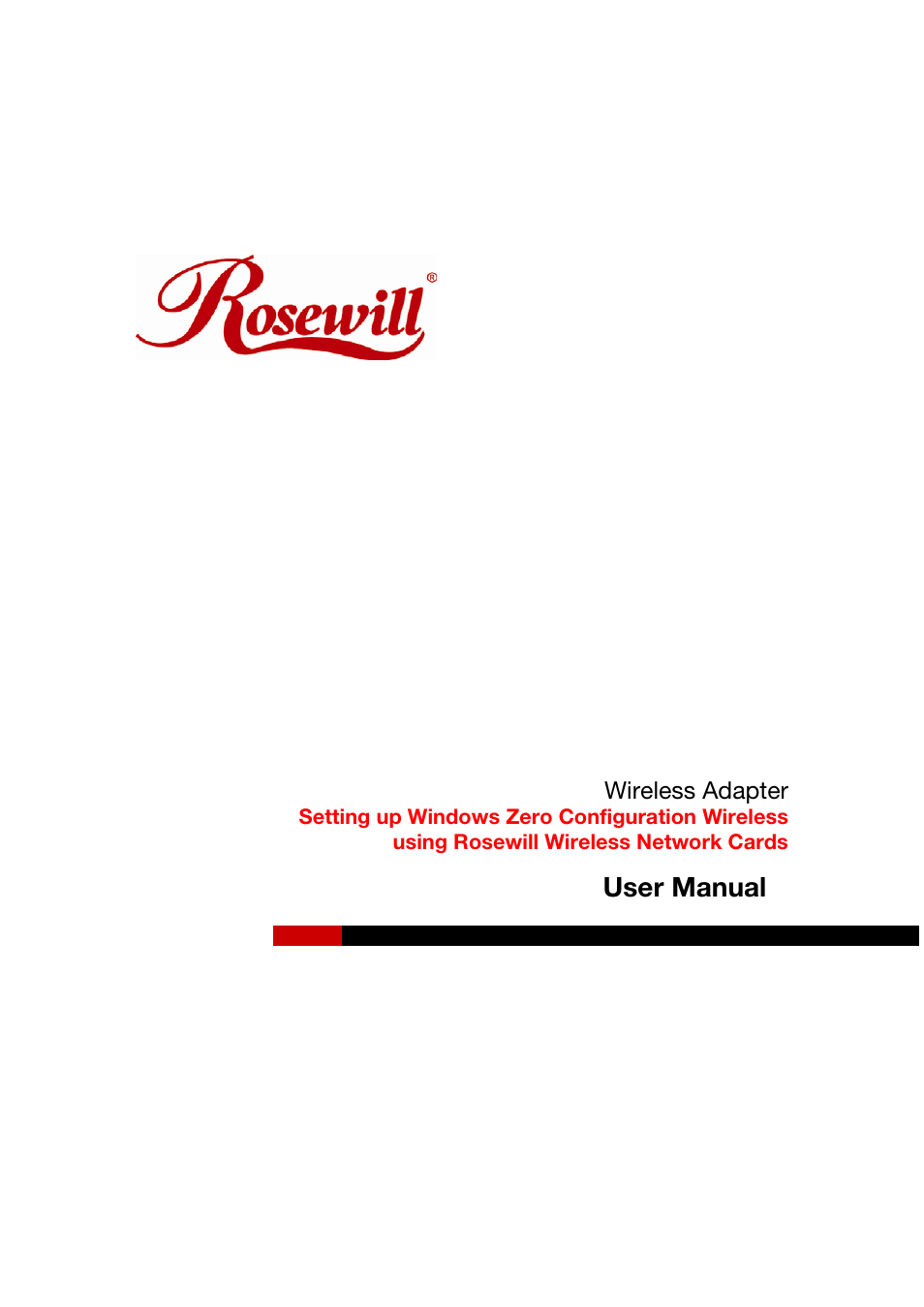 Rosewill Network Card User Manual | 5 pages