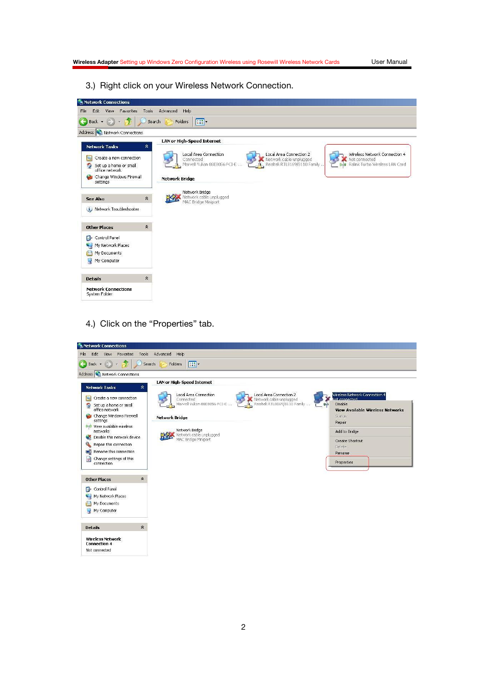 Rosewill Network Card User Manual | Page 3 / 5