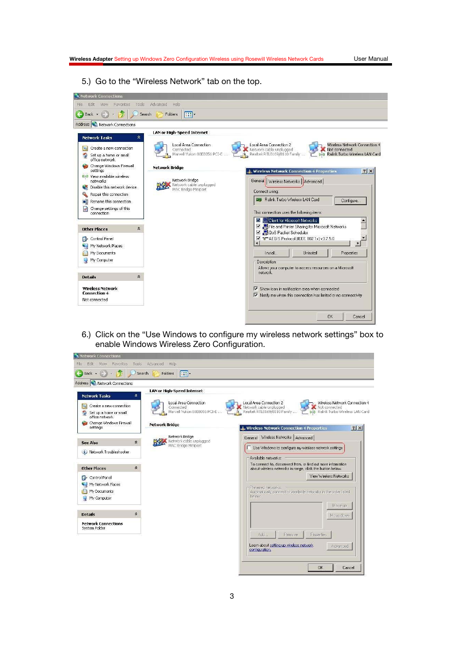Rosewill Network Card User Manual | Page 4 / 5