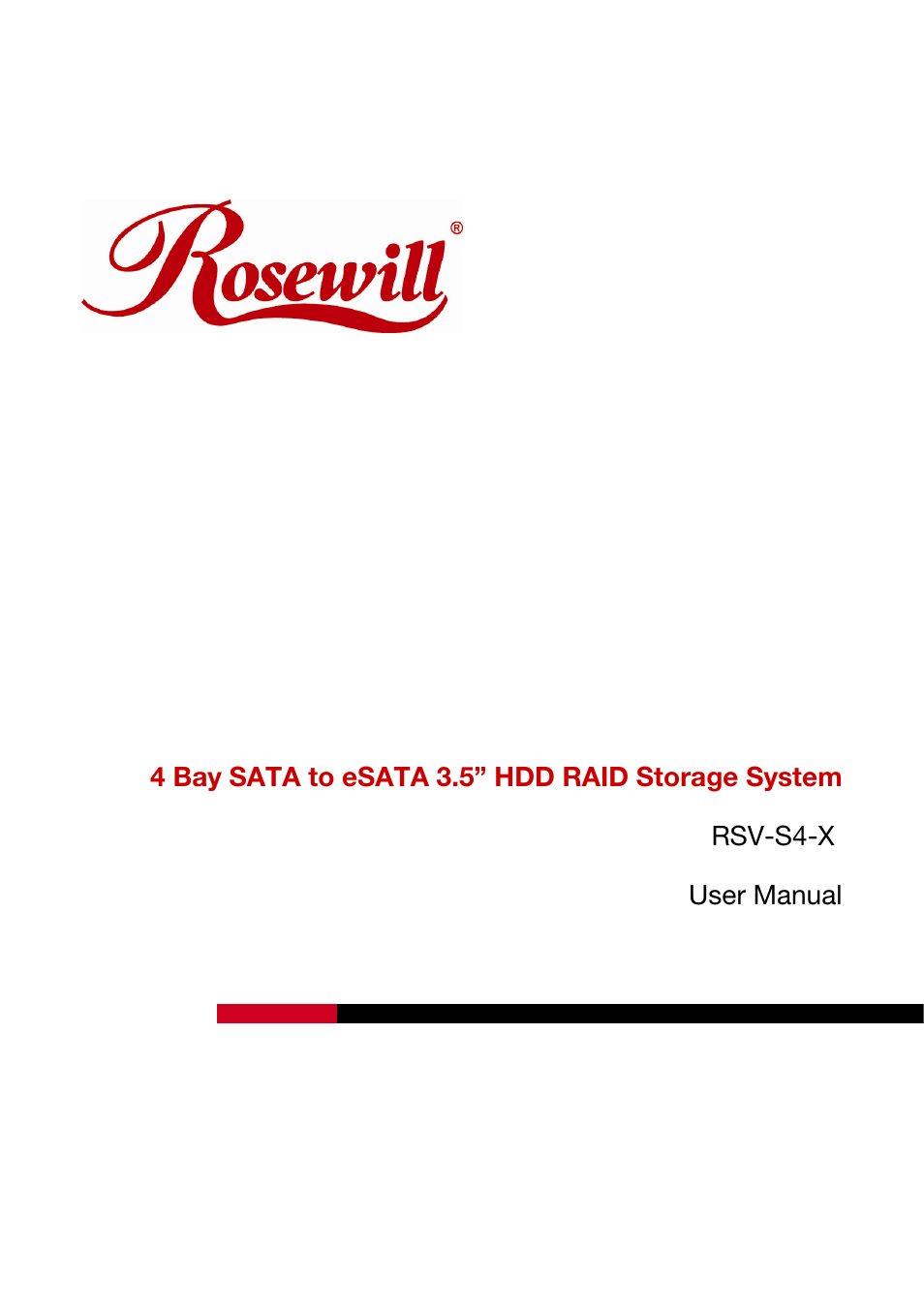 Rosewill HDD RAID RSV-S4-X User Manual | 111 pages
