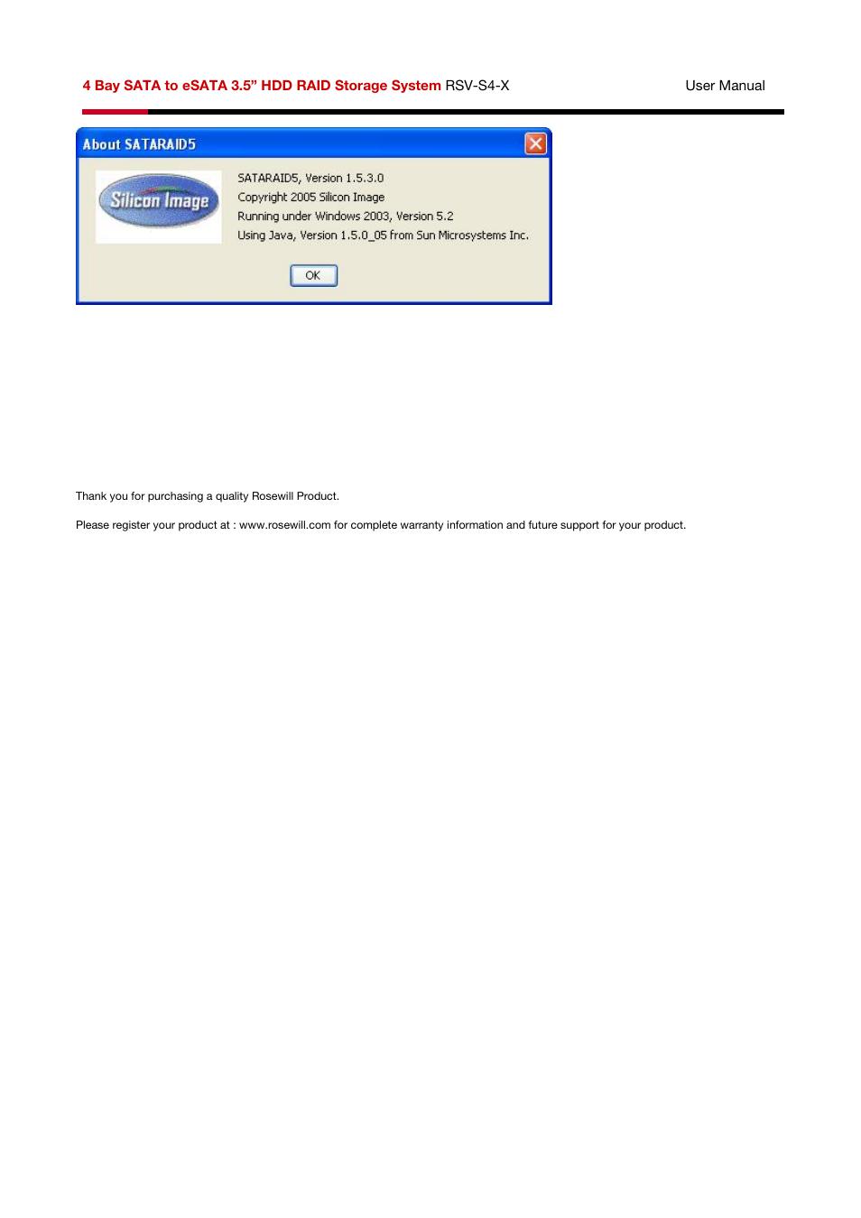 Rosewill HDD RAID RSV-S4-X User Manual | Page 111 / 111