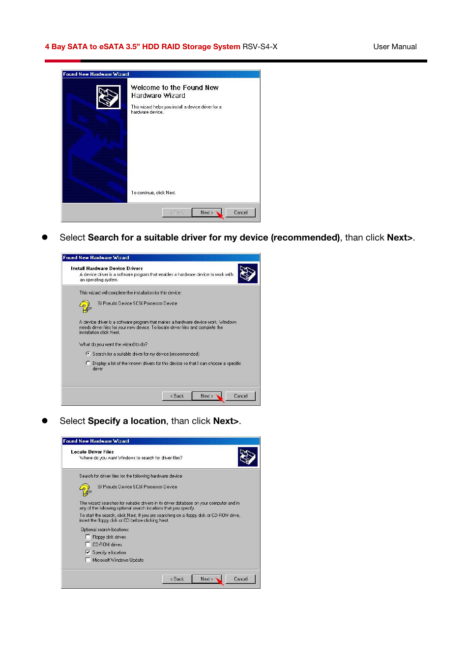 Rosewill HDD RAID RSV-S4-X User Manual | Page 19 / 111