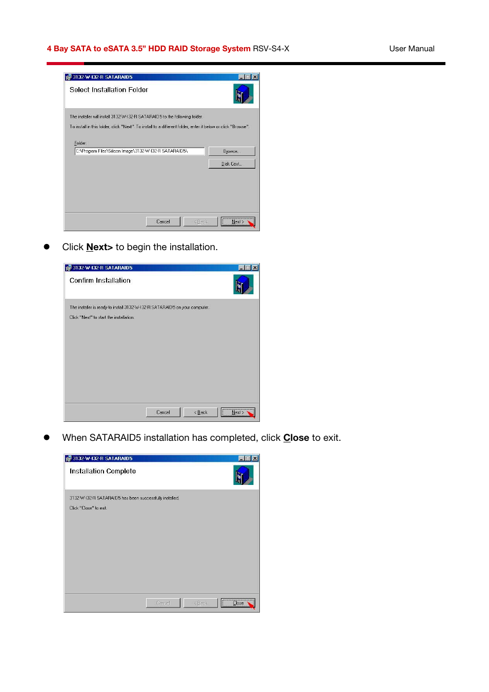 Rosewill HDD RAID RSV-S4-X User Manual | Page 23 / 111