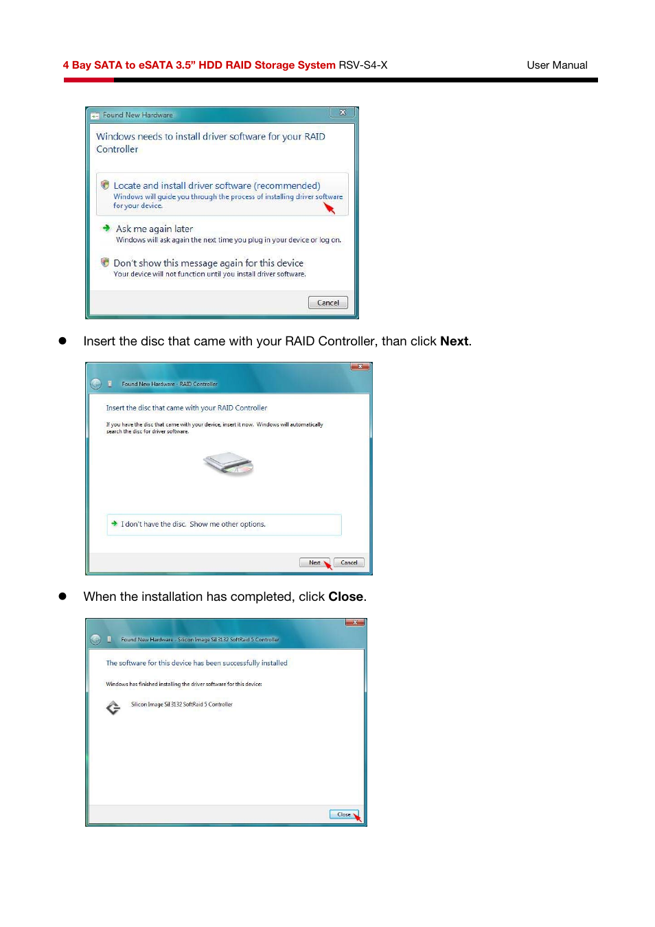 Rosewill HDD RAID RSV-S4-X User Manual | Page 72 / 111