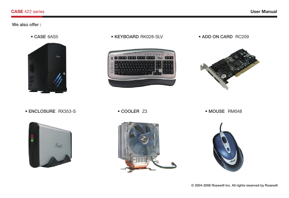 Rosewill Computer Case 422 User Manual | Page 11 / 12