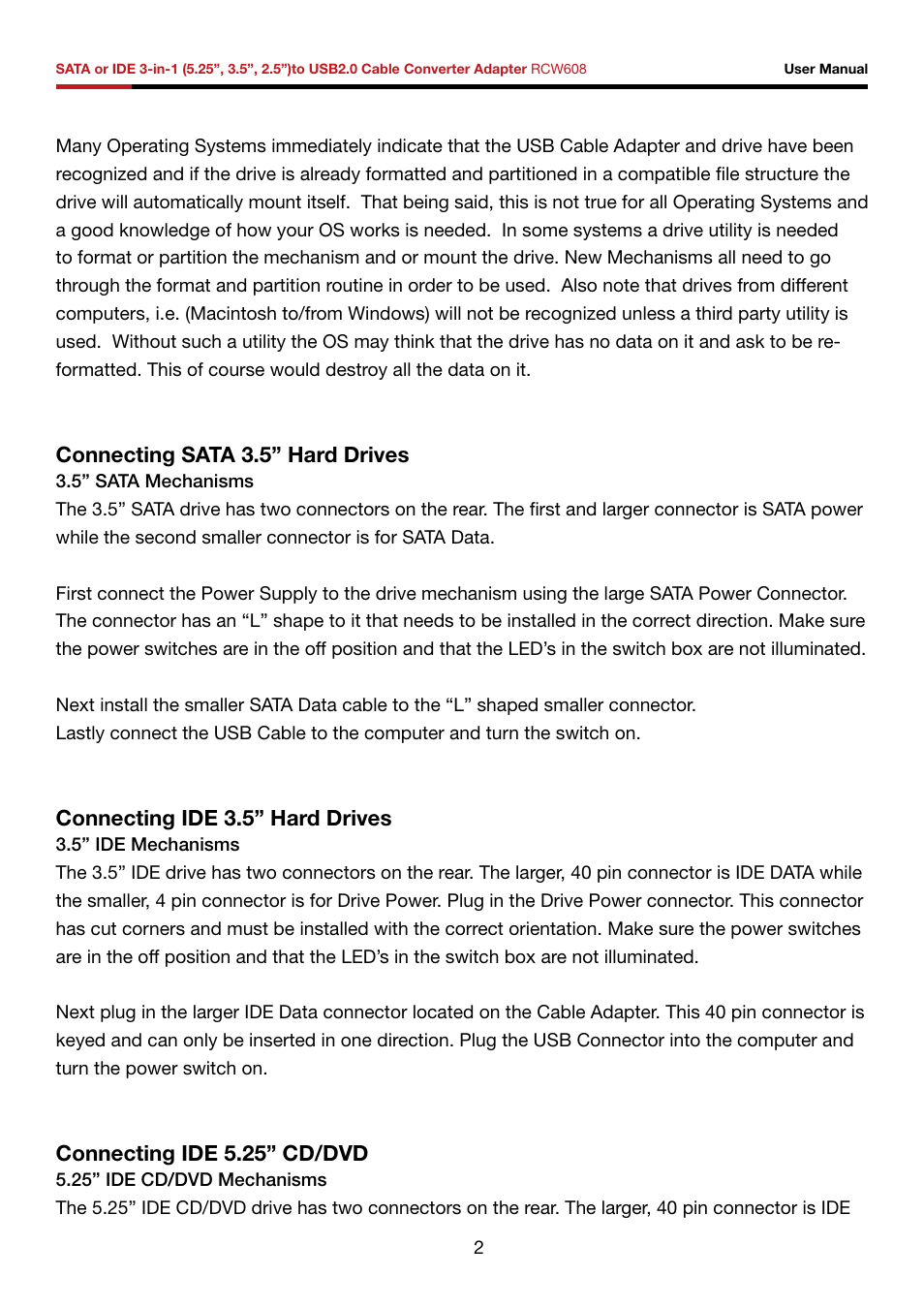 Rosewill RCW608 User Manual | Page 3 / 11