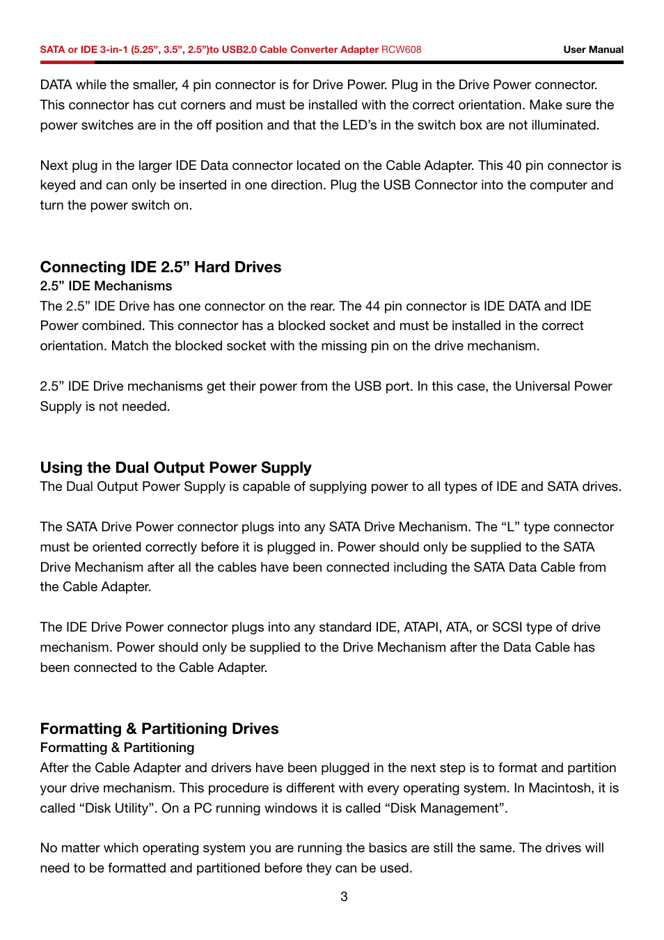 Rosewill RCW608 User Manual | Page 4 / 11