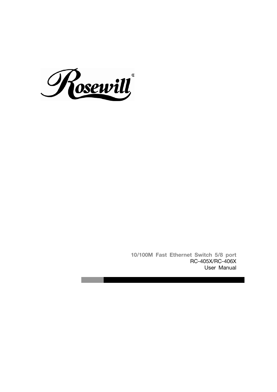 Rosewill RC-405X User Manual | 4 pages