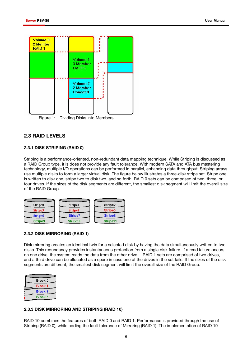 3 raid levels | Rosewill RSV-S5 User Manual | Page 7 / 83