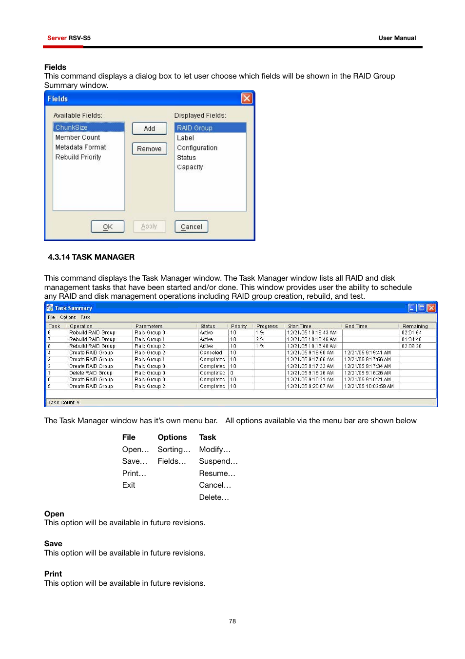 14 task manager | Rosewill RSV-S5 User Manual | Page 79 / 83