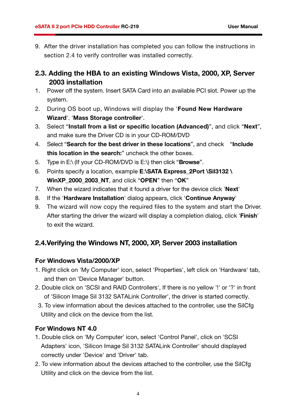 Rosewill RC-219 User Manual | Page 4 / 5