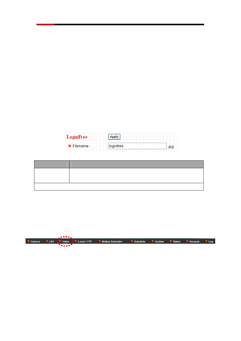 5 loginfree, 3 video settings | Rosewill WIRED INTERNET CAMERA RXS-3211 User Manual | Page 32 / 86