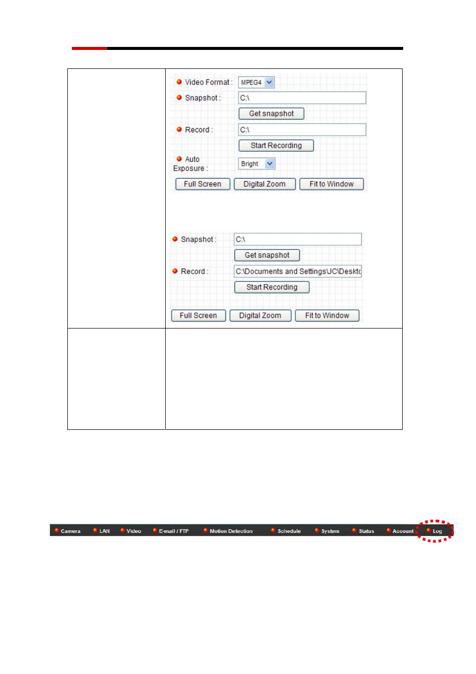 10 log | Rosewill WIRED INTERNET CAMERA RXS-3211 User Manual | Page 49 / 86