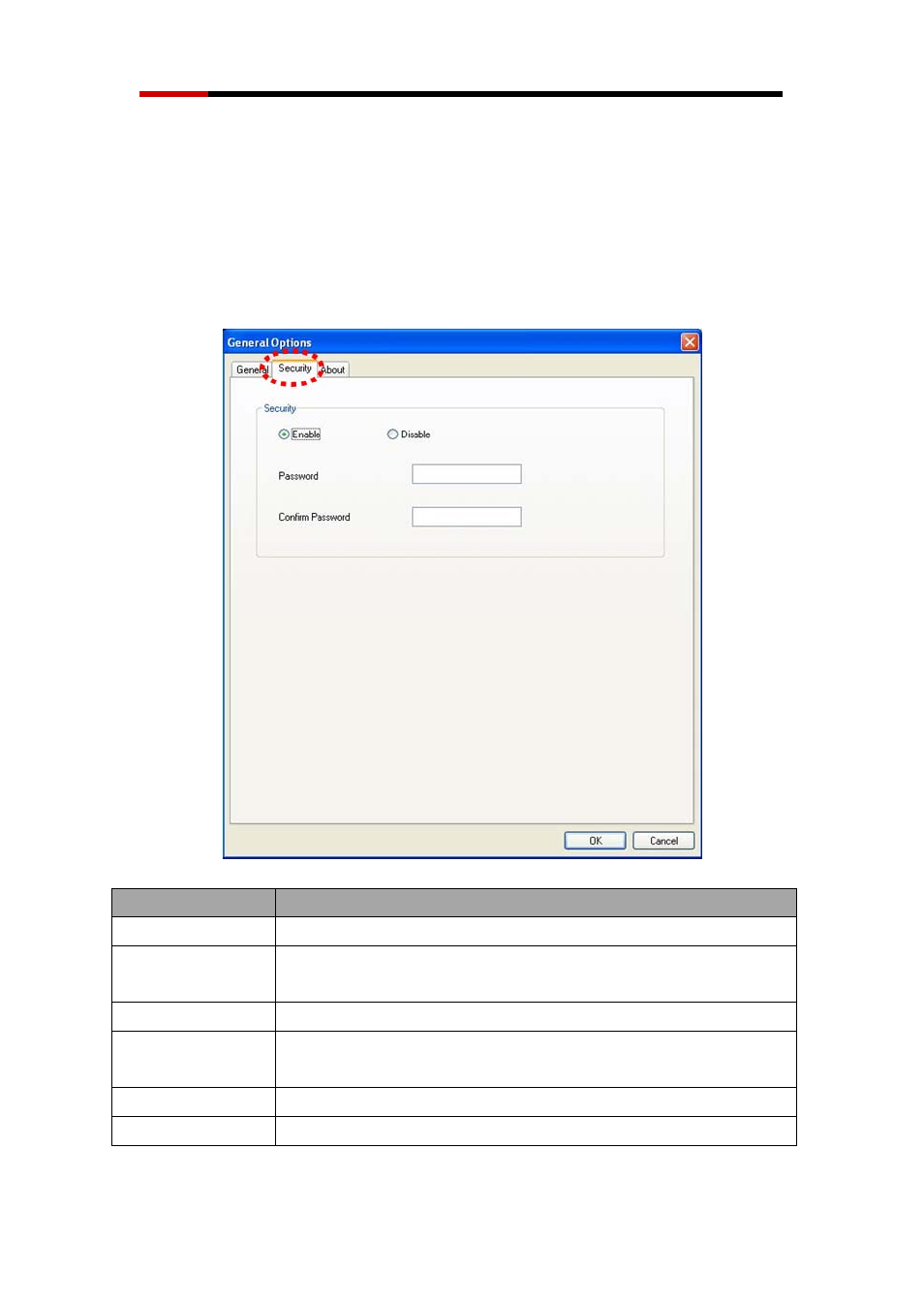 2 “security” tab | Rosewill WIRED INTERNET CAMERA RXS-3211 User Manual | Page 65 / 86