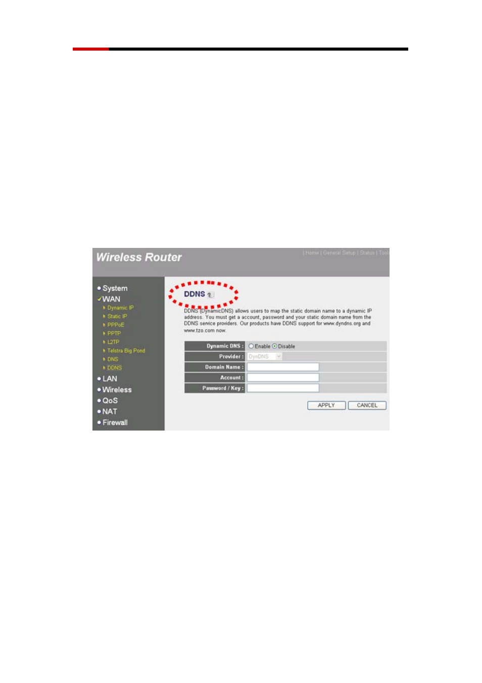 1 setup dyndns dynamic ip address mapping | Rosewill WIRED INTERNET CAMERA RXS-3211 User Manual | Page 83 / 86