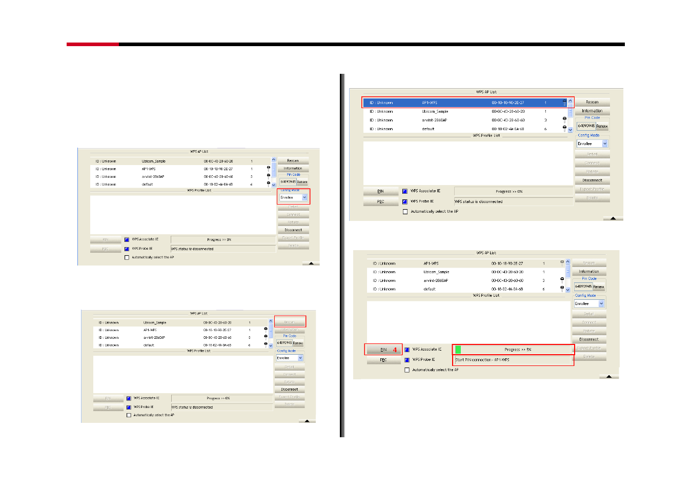 1 example to add to wps using pin method, Wps setup examples, Example to add to wps using pin method | Rosewill RNX-N150PC User Manual | Page 39 / 46