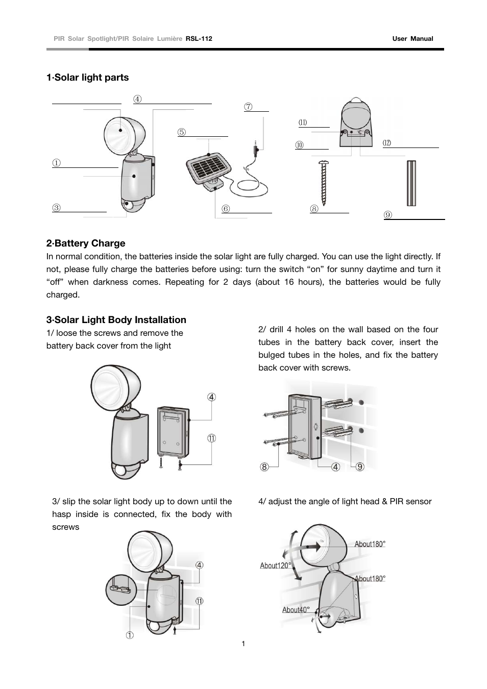 Rosewill RSL-112 User Manual | Page 2 / 5