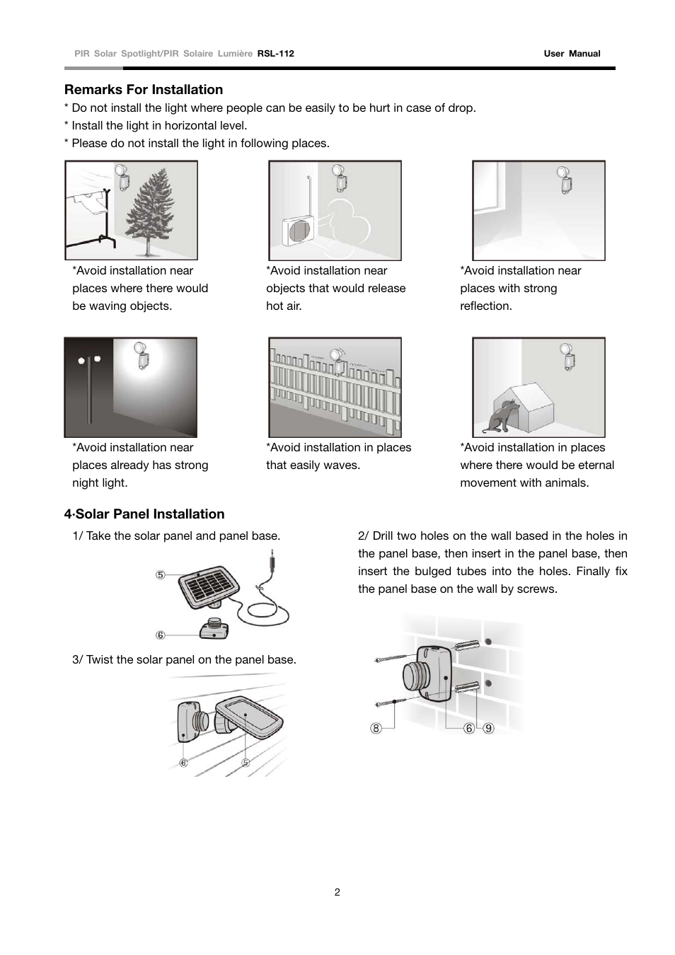 Rosewill RSL-112 User Manual | Page 3 / 5
