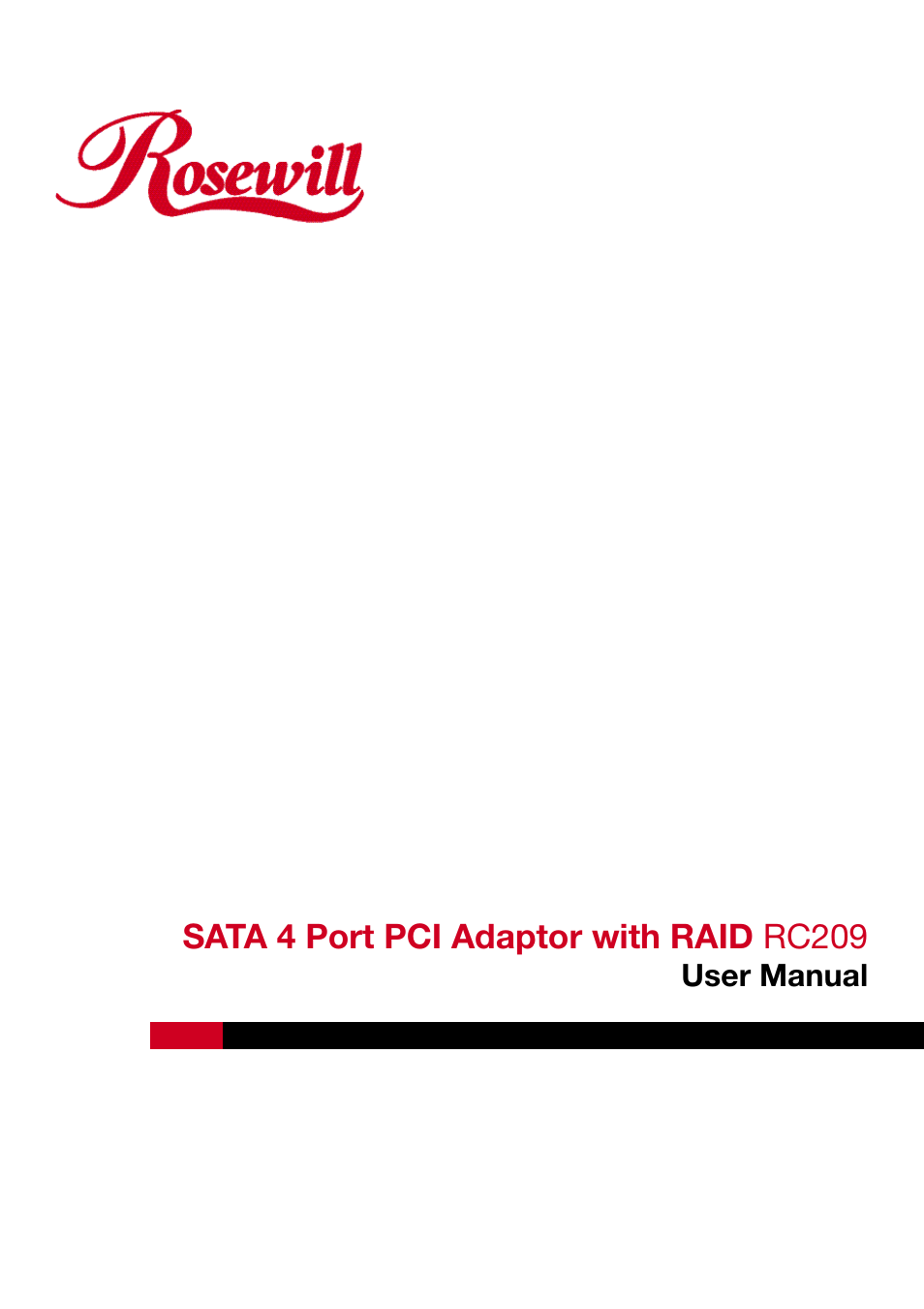 Rosewill RC-209 User Manual | 23 pages