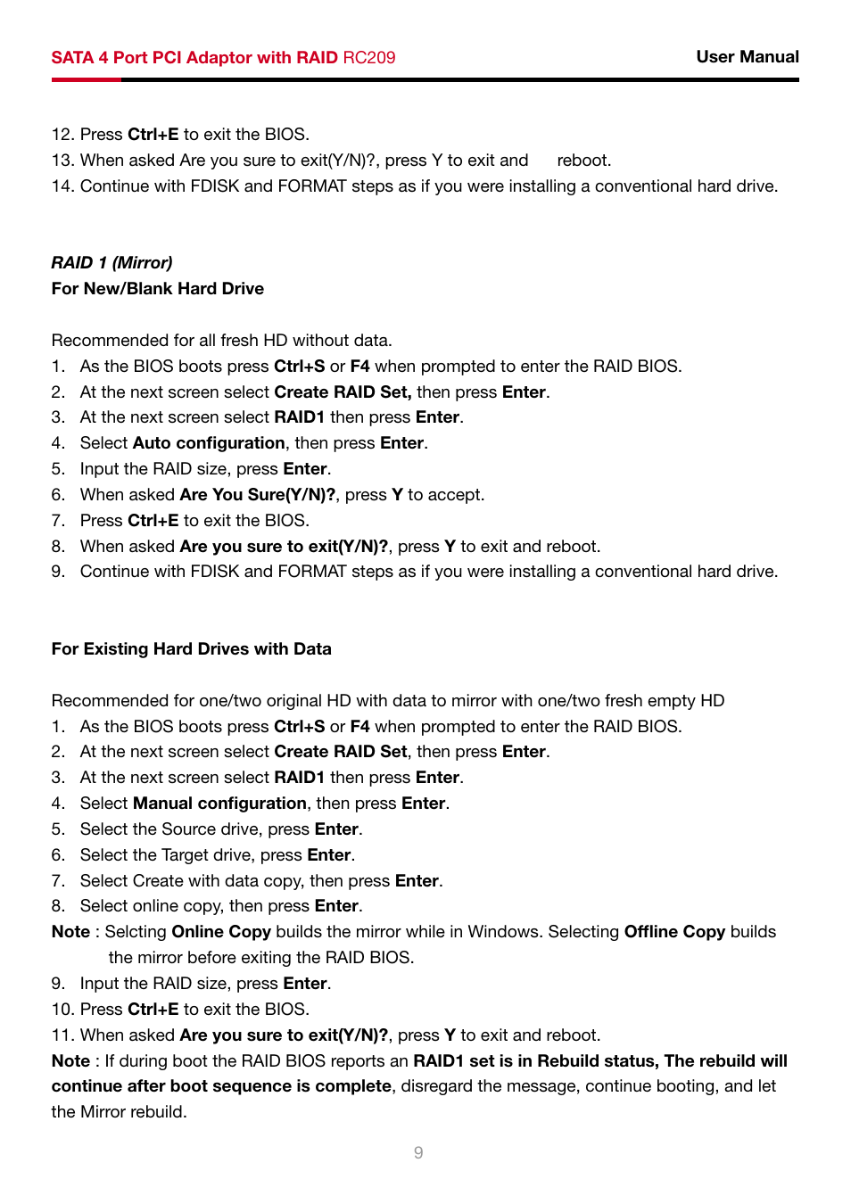 Rosewill RC-209 User Manual | Page 11 / 23