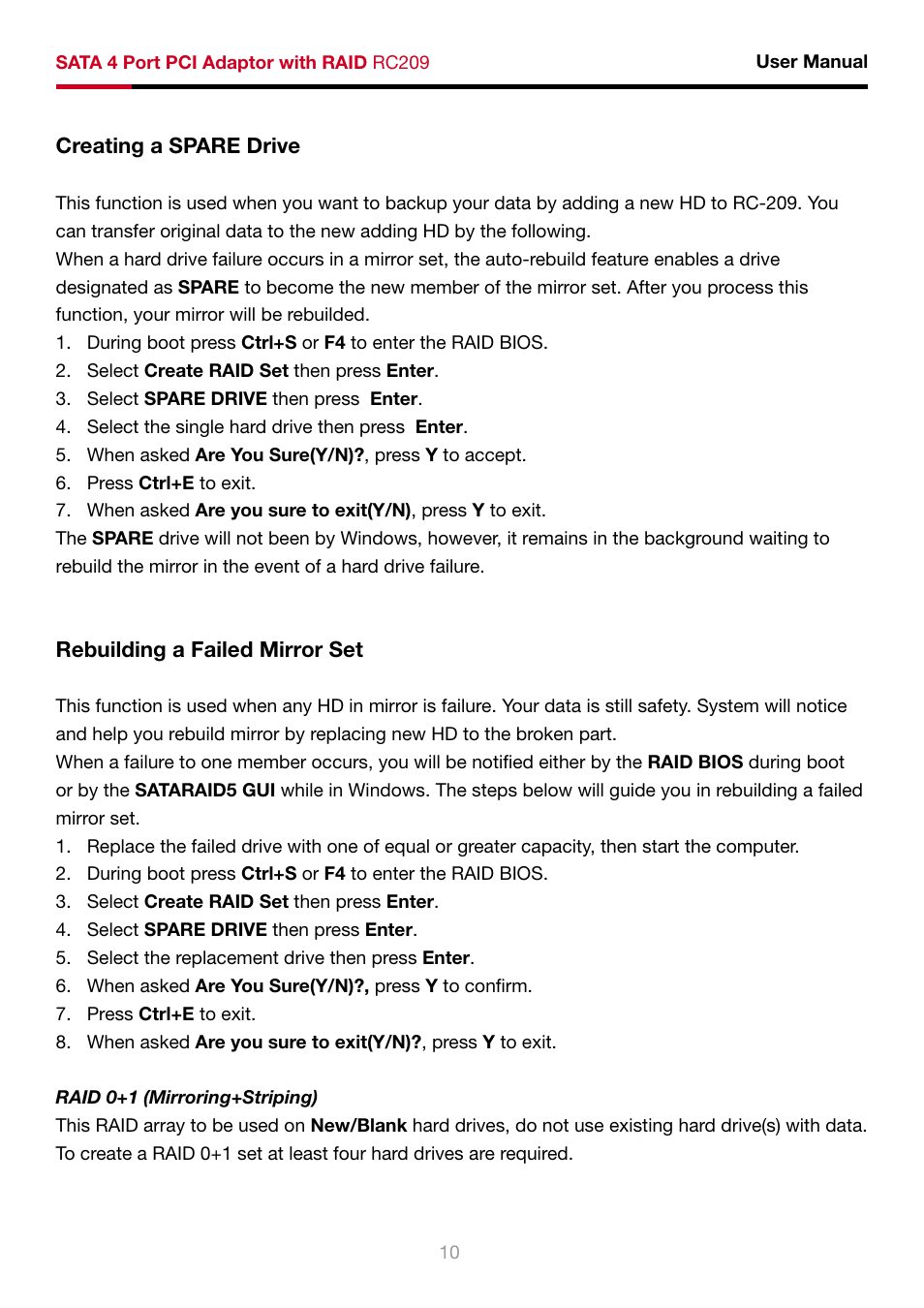 Rosewill RC-209 User Manual | Page 12 / 23