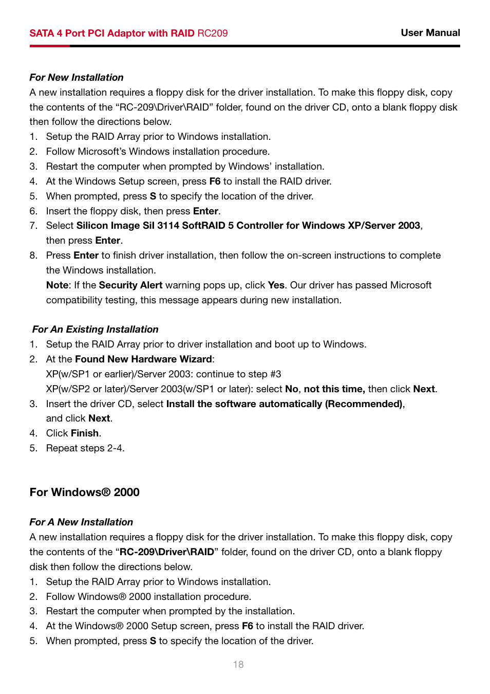 Rosewill RC-209 User Manual | Page 20 / 23