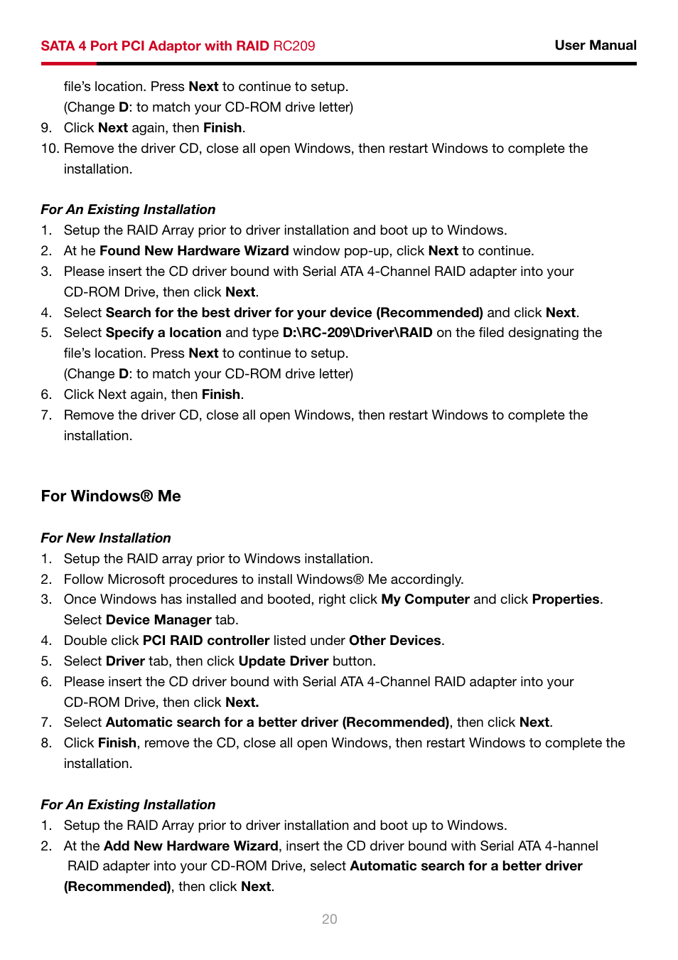 Rosewill RC-209 User Manual | Page 22 / 23