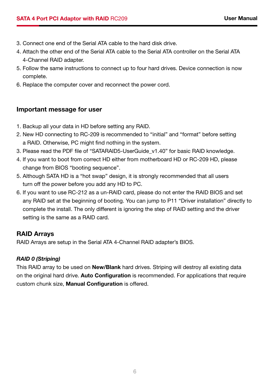 Rosewill RC-209 User Manual | Page 8 / 23
