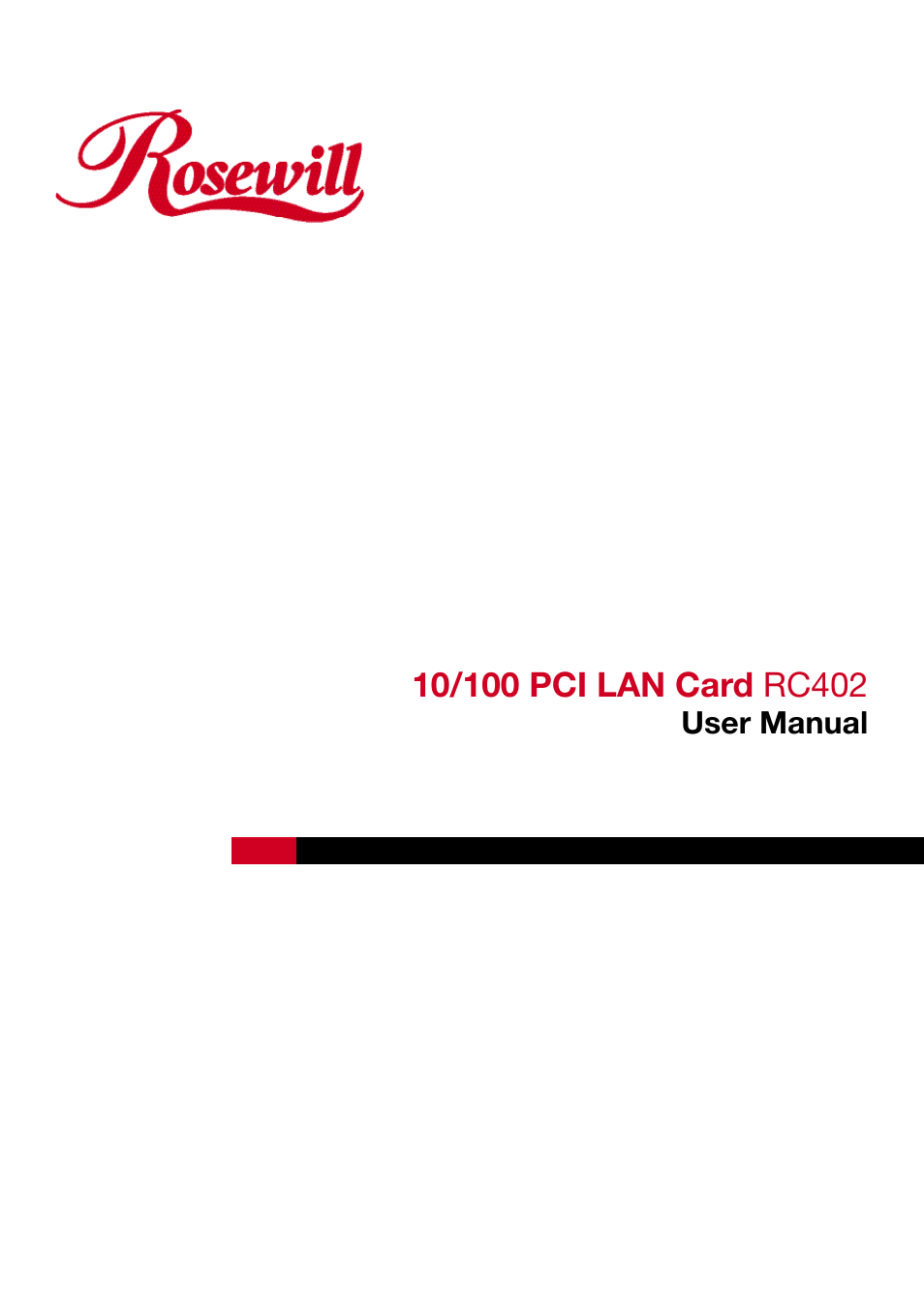 Rosewill RC-402 User Manual | 3 pages