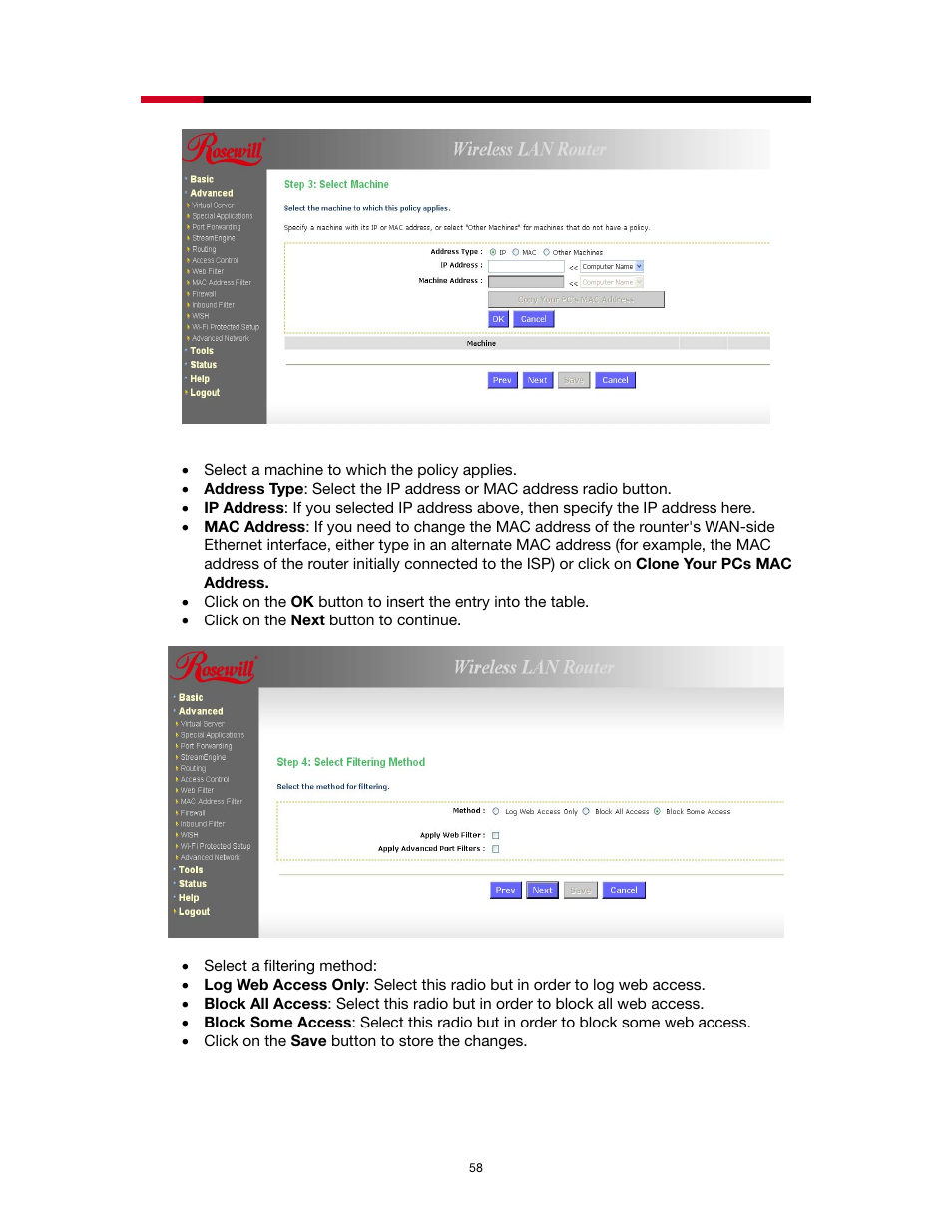 Rosewill RNX-N4 User Manual | Page 58 / 93