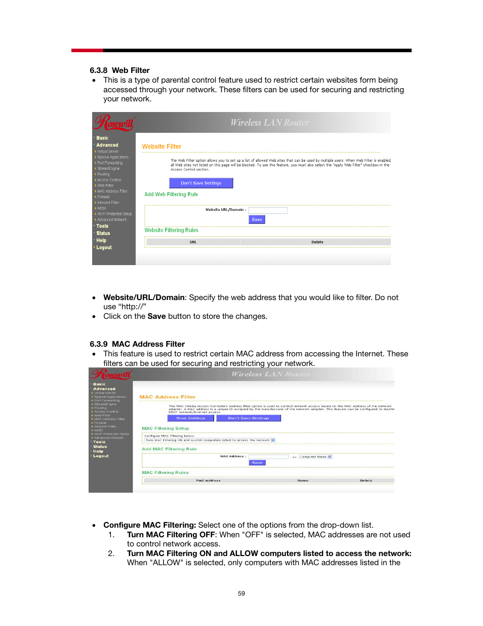 Rosewill RNX-N4 User Manual | Page 59 / 93