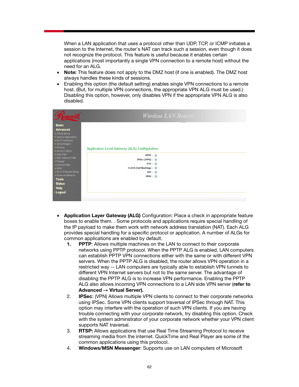 Rosewill RNX-N4 User Manual | Page 62 / 93