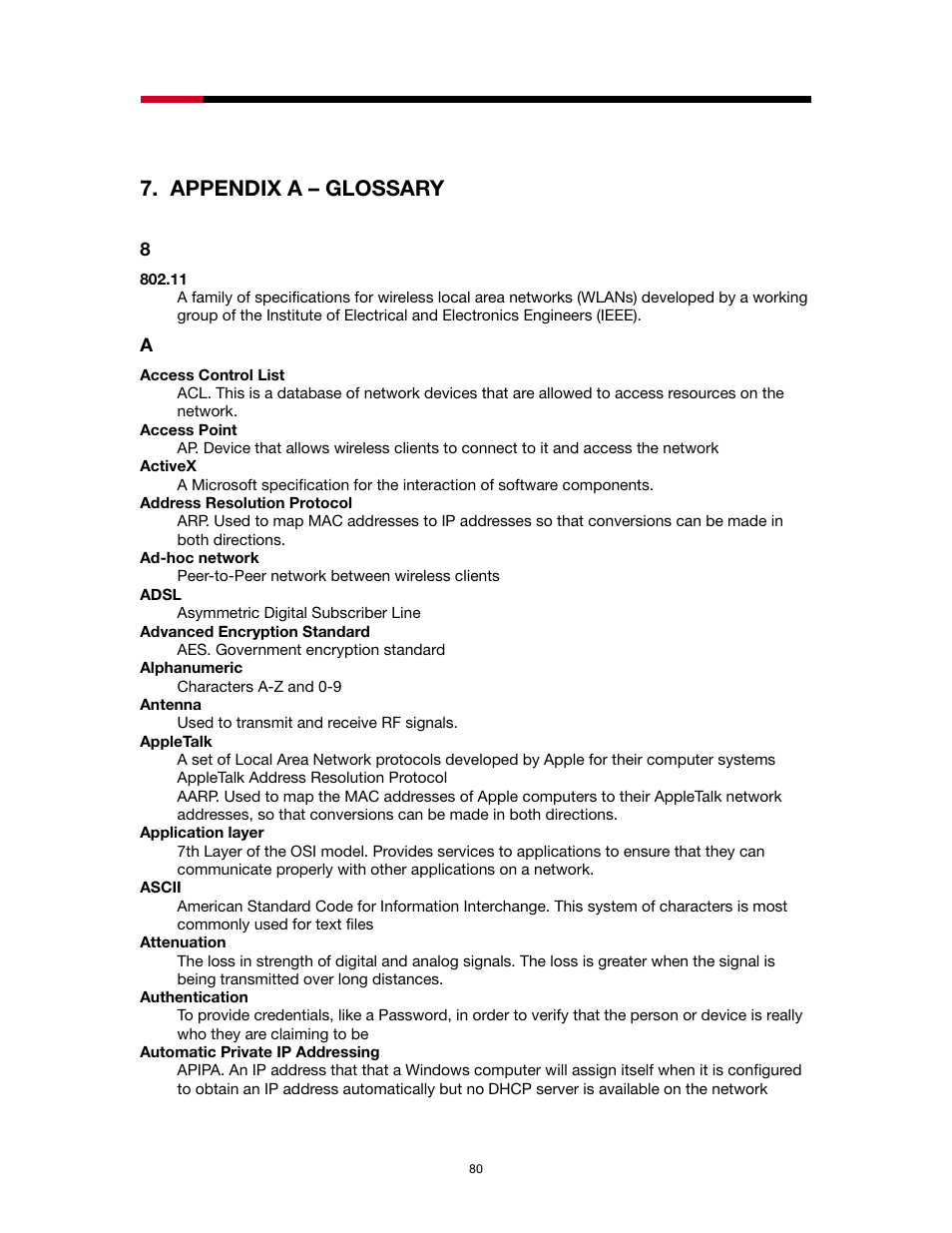 Appendix a – glossary | Rosewill RNX-N4 User Manual | Page 80 / 93