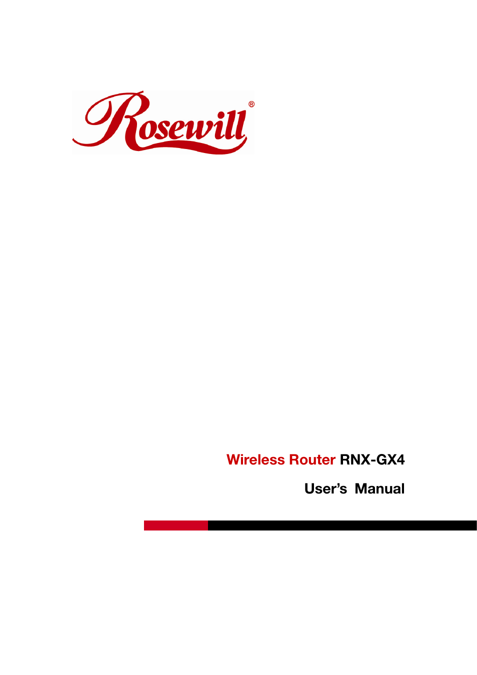 Rosewill RNX-GX4 User Manual | 52 pages