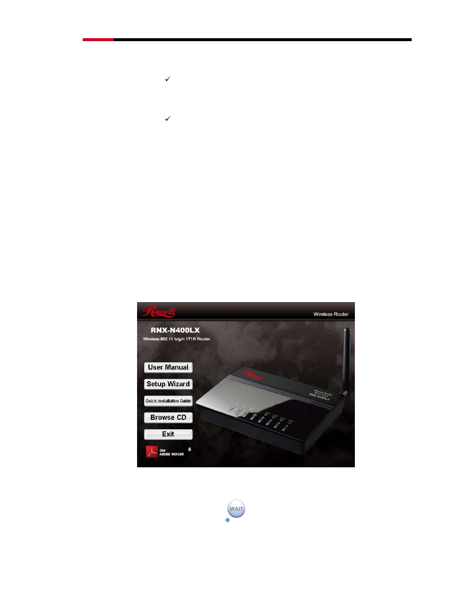 2 connecting rnx-n400lx, 21 connecting using setup wizard, Onnecting | Rnx-n400lx | Rosewill RNX-N400LX User Manual | Page 17 / 72