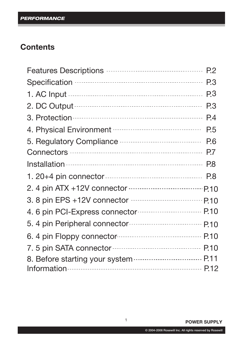 Rosewill RP500-2 User Manual | Page 2 / 14
