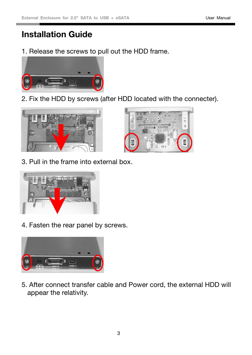 Installation guide | Rosewill RX81US-HT-25A-BLK User Manual | Page 4 / 8