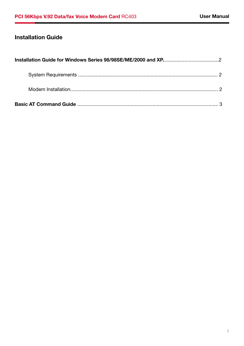 Rosewill RC403 User Manual | Page 2 / 9